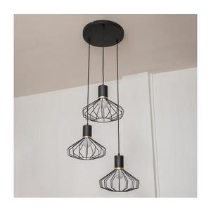 Pendul pe cablu SOLANO 3xE27/15W/230V negru/auriu imagine