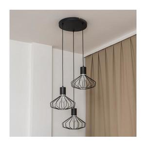 Lustră pe cablu SOLANO 3xE27/15W/230V negru/crom lucios imagine