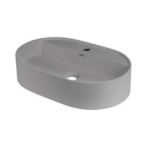 Deante CQS_SU6B SILIA - lavoar pentru blat cu orificiu, 35x55cm, granit/gri metalic imagine