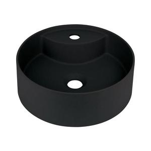 Deante CQS_NU4B - Lavoar SILIA pentru blat, cu orificiu, Ø 36 cm, granit/negru imagine