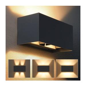 Brilagi - Aplică de perete LED pentru exterior DOUBLE CUBE LED/12W/230V antracit IP65 imagine