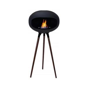 Șemineu pe bioetanol TOKIO 45 x 100 cm, 2 kW, negru imagine