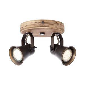 Brilliant - Spot orientabil SEED 2xGU10/5W/230V negru/maro imagine