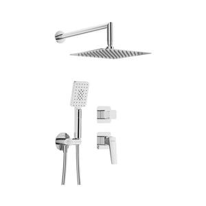 Deante NQL_09YK - Set de duș BLUR cu baterie încastrată, crom lucios imagine