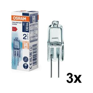 Set 3x bec halogen pentru cuptor HALOSTAR G4/10W/12V 2700K - Osram imagine