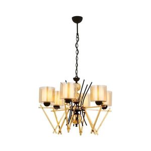 Candelabru pe lanț VARANA 6xE27/40W/230V negru/auriu imagine