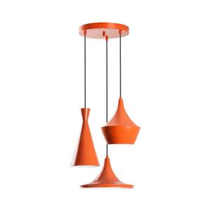 Candelabru pe cablu TOM 3xE27/40W/230V portocaliu imagine