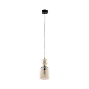 Pendul pe cablu SOPHIA 1xE14/10W/230V negru/bej fumuriu imagine