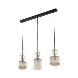 Pendul cu cablu SOPHIA 3xE14/10W/230V negru/bej fumuriu imagine