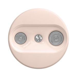 lap - Priză retro pentru abonați TV+Radio (terminală), fără ramă, roz prăfuit imagine