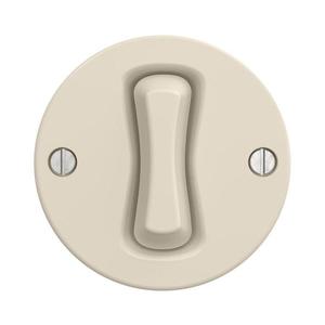 lap - Întrerupător retro unipolar fără ramă, nr. 1, bej imagine