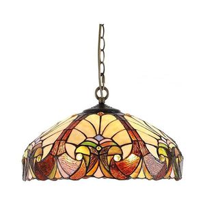 Lustră TIFFANY XX cu lanț, 2xE27/60W/230V - Prezent 1700 imagine