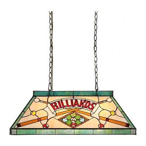 Prezent 1715 - Candelabru suspendat cu lanț TIFFANY BILLIARD 3xE27/60W/230V imagine