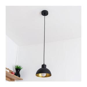 Pendul VESPER pe cablu, 1xE27/15W/230 V, Ø 18 cm, negru/auriu imagine