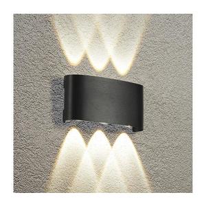 Brilagi - Aplică LED de exterior FLAREBOX, 6W, 230V, neagră, IP65 imagine