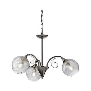Redo 02-972 - Candelabru suspendat pe lanț ASPERA, 3x E14, 28 W, 230 V, Ø 52 cm, negru imagine