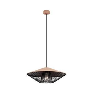 Redo 01-3009 - Lampă suspendată pe cablu GRILL 1xE27/42W/230V Ø 49, 5 cm, negru/maro imagine