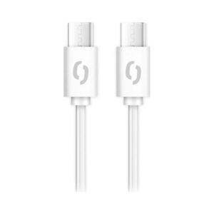 Aligator DATKP59 - cablu USB-C la USB-C, 65W Power Delivery, 2, 5 m, alb imagine