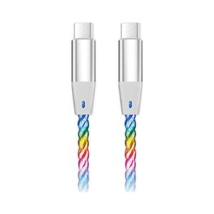 Aligator DATKP62 - cablu USB-C la USB-C, cu iluminare LED, 65W PD, 1, 2 m imagine