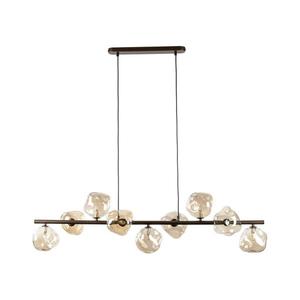 Lustră suspendată pe cablu LAVA 9xG9/8W/230V bronz/bej fumuriu imagine