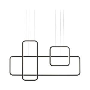 Redo 01-2100 - Lustră LED dimabilă suspendată pe cablu THAI, 86W, 230V, neagră imagine