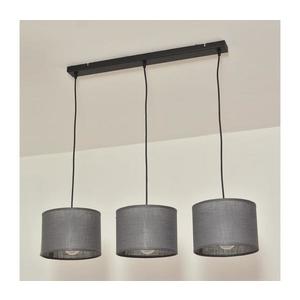 Lustru pe cablu ALBA 3xE27/15W/230V gri imagine