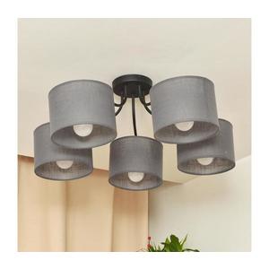 Lustră aplicată ALBA, 5x E27, 15W, 230V, gri imagine