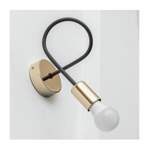 Aplica de perete OXFORD 1xE27/15W/230V auriu/negru imagine