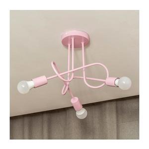 Plafonieră OXFORD 3xE27/15W/230V roz imagine