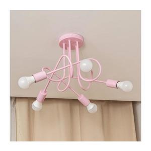 Lustră aplicată OXFORD 5xE27/15W/230V roz imagine