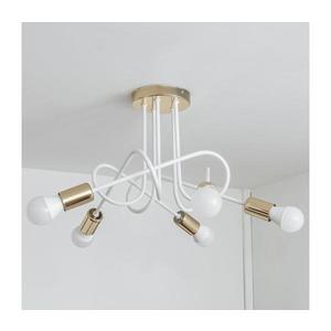 Lustră aplicată OXFORD 5xE27/15W/230V aurie/albă imagine