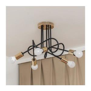 Lustră aplicată OXFORD 5xE27/15W/230V aurie/neagră imagine