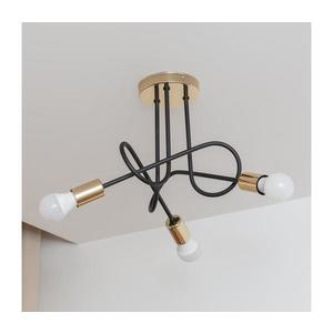 Lustră aplicată OXFORD 3xE27/15W/230V auriu/negru imagine