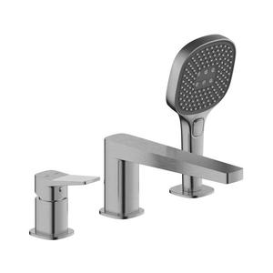 KFA Armatura 4525-210-61 - Baterie de cadă cu 3 orificii MALAGA gri metalizat imagine