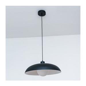 Lustră suspendată pe cablu ECLIPSE, 1xE27/15W/230V, negru/alb imagine