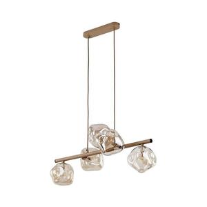 Lustră suspendată pe cablu LAVA, 5xG9/8W/230V, bej/bej fumuriu imagine