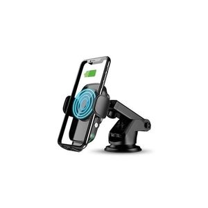 Aligator HAK2 - Suport auto pentru telefon cu prindere automată și încărcare wireless, negru imagine