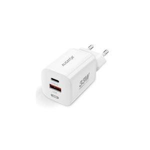 Aligator CHPD0020 - Adaptor de încărcare rapidă GaN PD 33W USB-A + USB-C, alb imagine