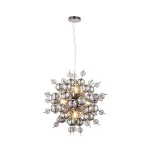 Endon 81583 - Lustră pe cablu JOULES 9xE14/7W/230V crom lucios/fumuriu imagine