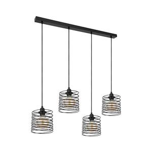 Globo 15640-4H - candelabru suspendat pe cablu TILLY 4xE27/60W/230V, negru imagine