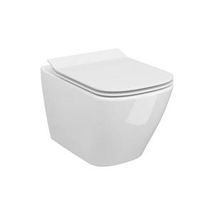 Cersanit S701-405 - Vas WC suspendat CITY SQUARE cu capac, ceramică, alb imagine