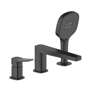 Baterie pentru cadă cu 3 orificii KFA Armatura MALAGA 4525-210-81, neagră imagine