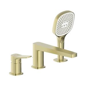 KFA Armatura 4525-210-31 - Baterie pentru cadă, 3 orificii MALAGA, auriu periat imagine