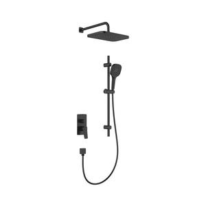 KFA Armatura 4529-301-81 - Set de duș MALAGA cu baterie încastrată, negru imagine