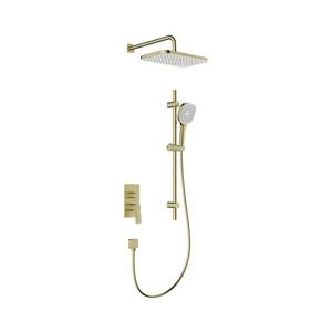 KFA Armatura MALAGA 4529-301-31 - Set de duș cu baterie încastrată, finisaj auriu periat imagine