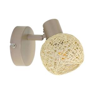 Aplica de perete tip spot DEX 1xE14/10W/230V bej/crem imagine
