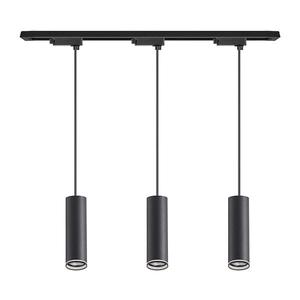 Lustră suspendată pe cablu pentru sistem de șină PIPE, 3x GU10, 10W, 230V, neagră imagine