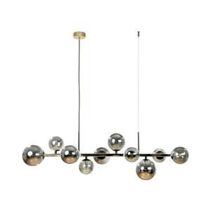 Zuma Line 1213 - Lustră suspendată pe cablu SERENITY 10xG9/8W/230V auriu/negru fumuriu imagine