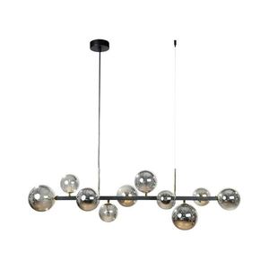 Zuma Line 1214 - Candelabru suspendat pe cablu SERENITY, 10 x G9/8W/230V, negru/fumuriu imagine