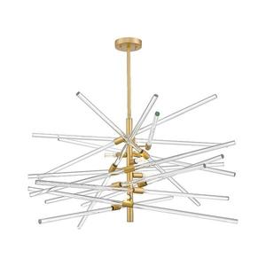 Zuma Line P0599-06A-V7AC - Lustră pe tijă REYKJAVIK 6xG9/42W/230V aurie imagine